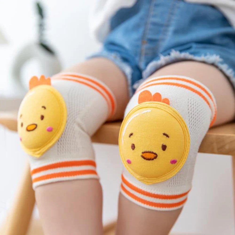 1 Pair Baby Knee Pads Leg Grid Warmer Safety Bear Girl Boy Kids Animals Accessories Crawling Gaiter Toddlers Protector Infant