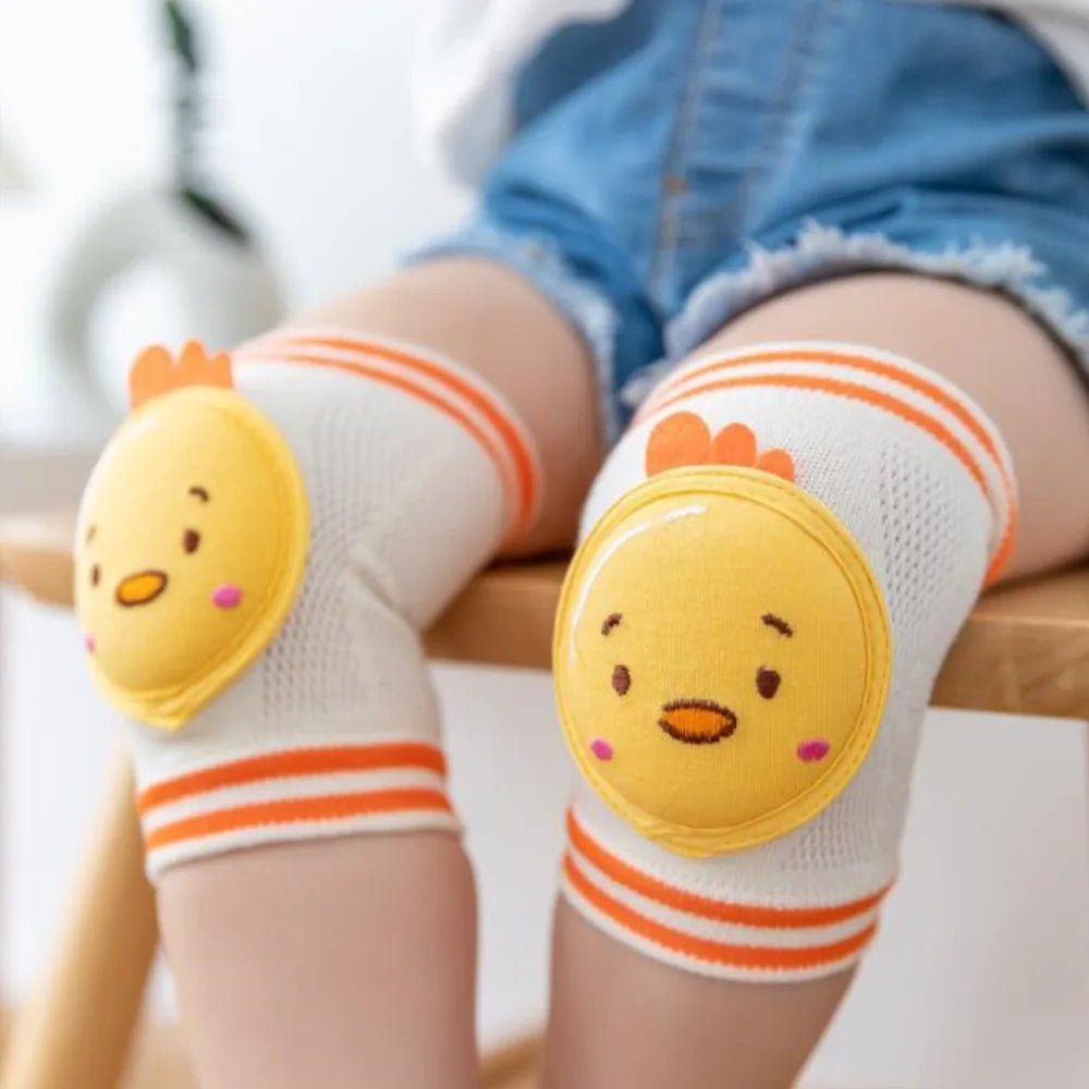 1 Pair Baby Knee Pads Leg Grid Warmer Safety Bear Girl Boy Kids Animals Accessories Crawling Gaiter Toddlers Protector Infant