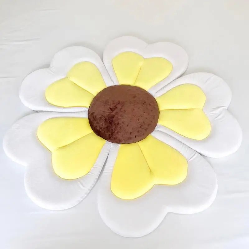 2025 New Sunflower Newborn Bath Mat, Baby Climbing Mat, Crystal Cotton Baby Anti slip and Anti bath Cooling Mat, Artifact