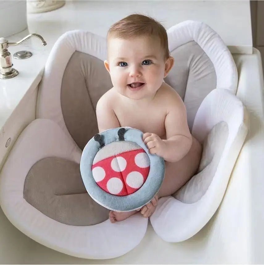 2025 New Sunflower Newborn Bath Mat, Baby Climbing Mat, Crystal Cotton Baby Anti slip and Anti bath Cooling Mat, Artifact - Baby Store