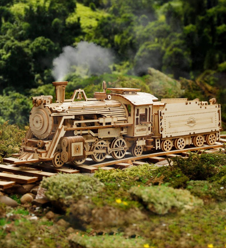 3DIY Hand Assembled Train Jeep Truck Children's Toy Boy Gift Wooden 3D Puzzle - Baby Store