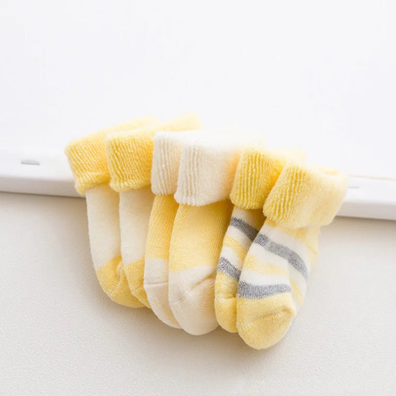 3Pair/lot new casual autumn and winter baby socks cotton 0-1years old children's baby socks