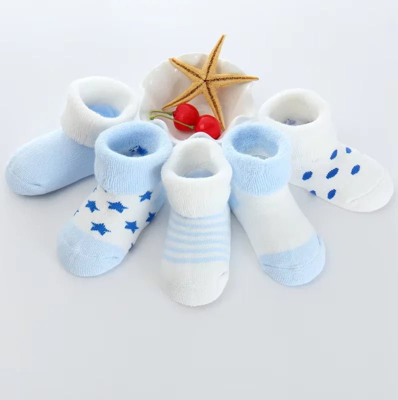 5 Pairs/lot Warm Socks For Infants Girls Boys Thick Sock For Toddler 0 to 24M Newborn Baby's Terry Socks Winter