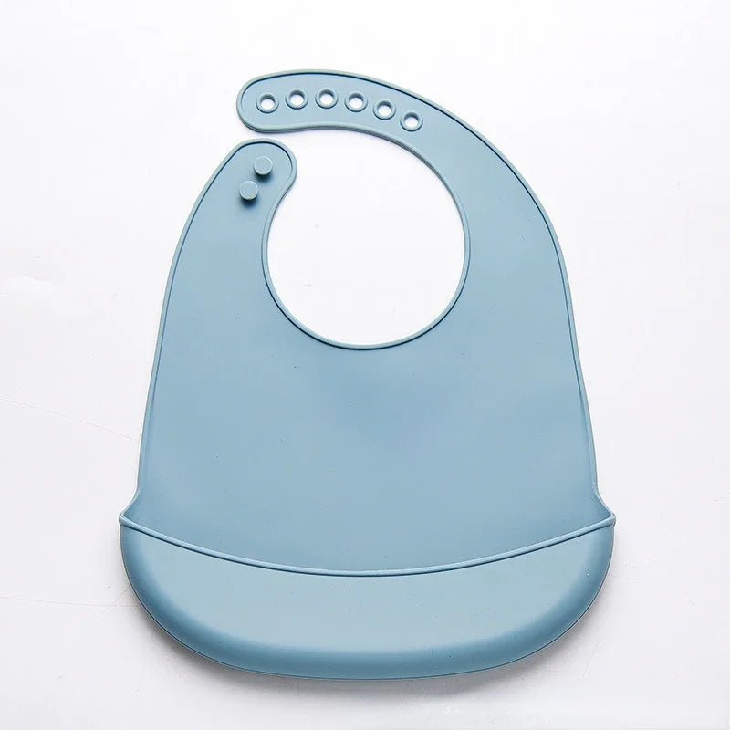 Baby Bib Adjustable Waterproof Bibs Babies Soft Edible Silicone Newborn Saliva Dripping Towel Drooling Children Scarf BPA Free - Baby Store