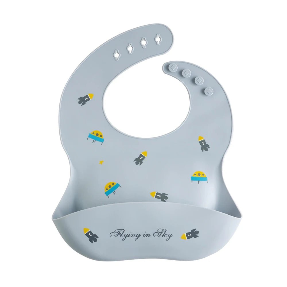 Baby Bib Waterproof Soft Silicone Scarf Summer Cute Cherry Print Adjustable Bibs Burp Cloths Baby Feeding Aprons Kids Eating - Baby Store