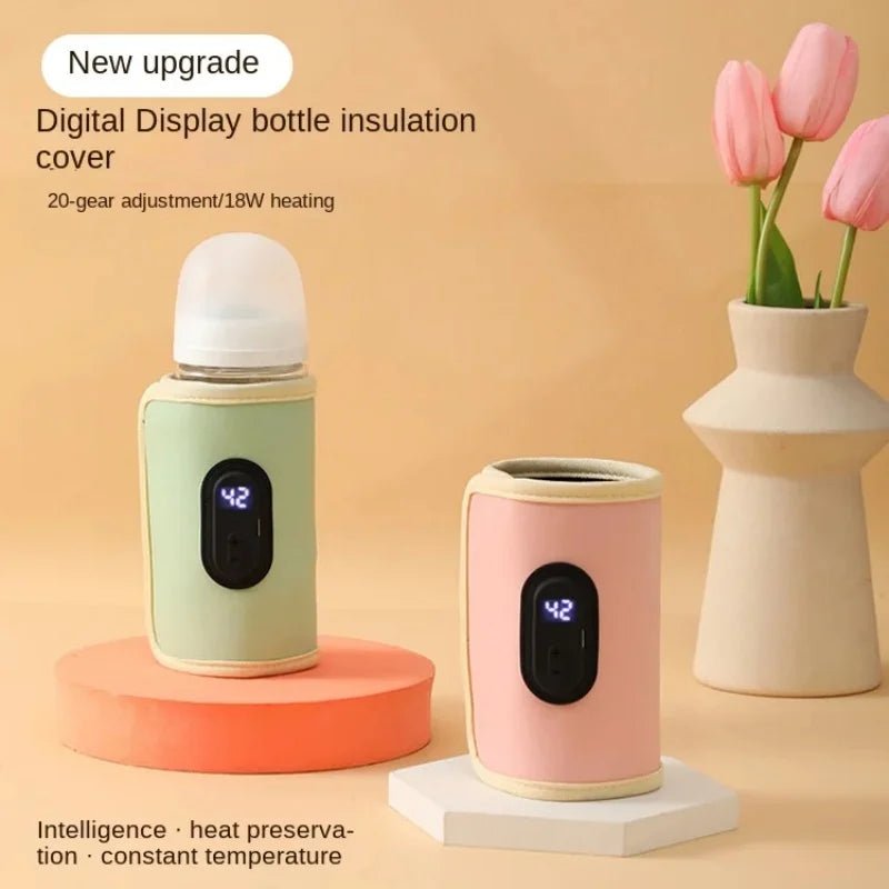 Baby Milk Warmer Baby Nursing Bottle Heater, Portable USB Bottle Warmer for Car, Outdoor Travel Accessories Outdoor Portable - Baby Store