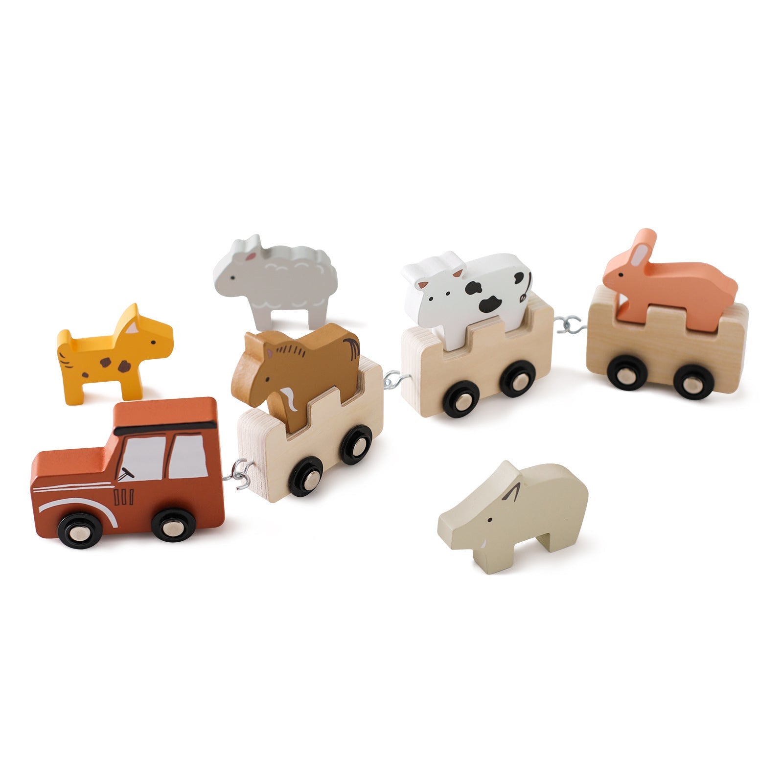 Baby puzzle early education toys, building blocks, small cars, animal farms, multi - functional puzzle building, hands - on and brain toys - Baby Store