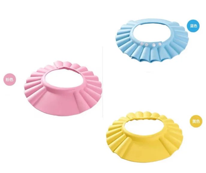 Baby Shower Soft Cap Adjustable Hair Wash Hat for Kids Ear Protection Safe Children Shampoo Bathing Shower Protect Head Cover