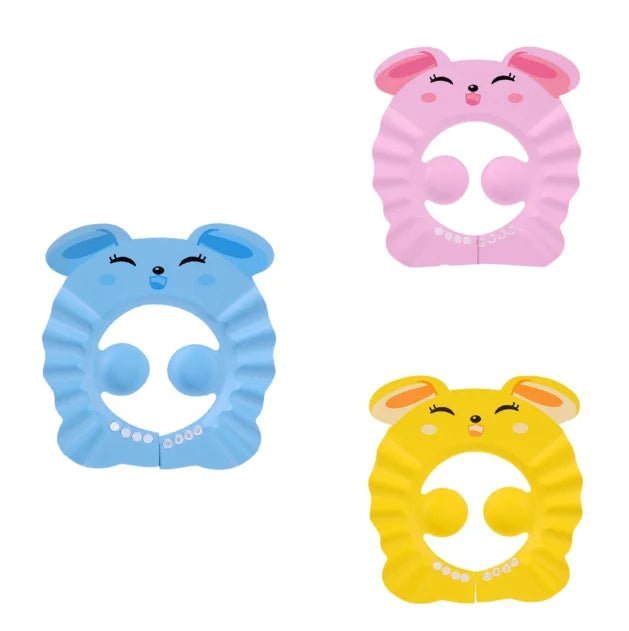 Baby Shower Soft Cap Adjustable Hair Wash Hat for Kids Ear Protection Safe Children Shampoo Bathing Shower Protect Head Cover