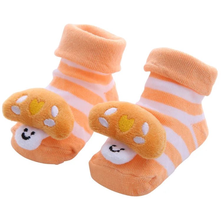 Baby Socks Girls Boys Newborn Accessories Cartoon Animals Kids Gift Clothes Children Infant Toddlers Stuff Anti Slip Toy Clothes - Baby Store
