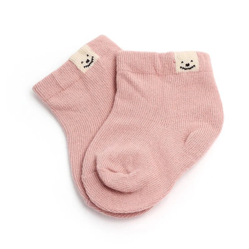 Baby Socks Multiple Choices Set for 6 Pairs Knit Soft Cotton 9cm for 0 - 6 Months Spring and Autumn Cute Toddler Newborn Baby Sock - Baby Store