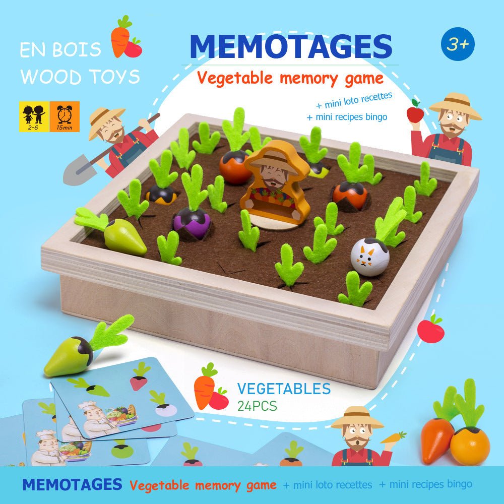 Children's vegetable memory chess - Baby Store