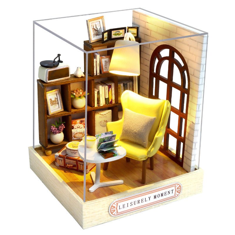 DIY Little House Happy One Pavilion Handmade Assembly Model Toy