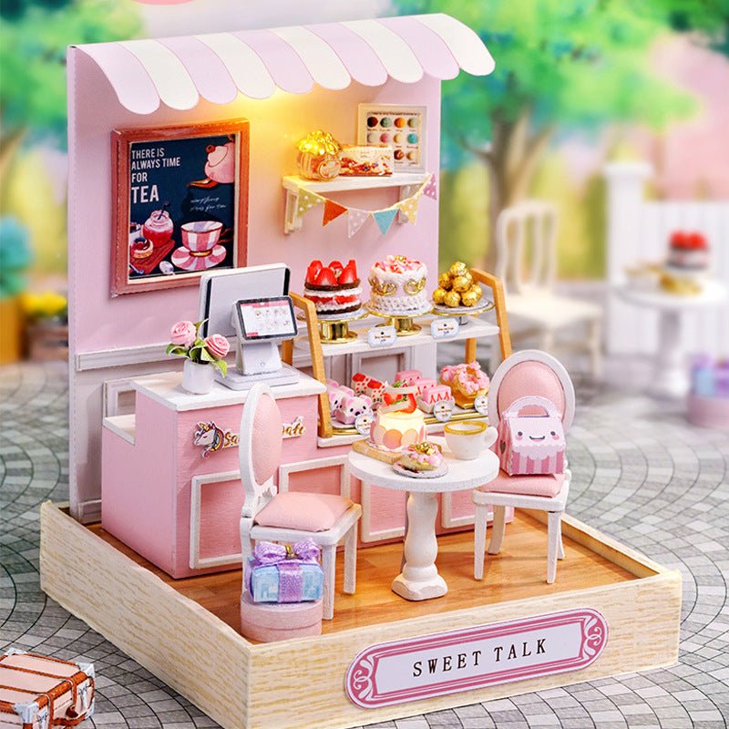 DIY Little House Happy One Pavilion Handmade Assembly Model Toy - Baby Store