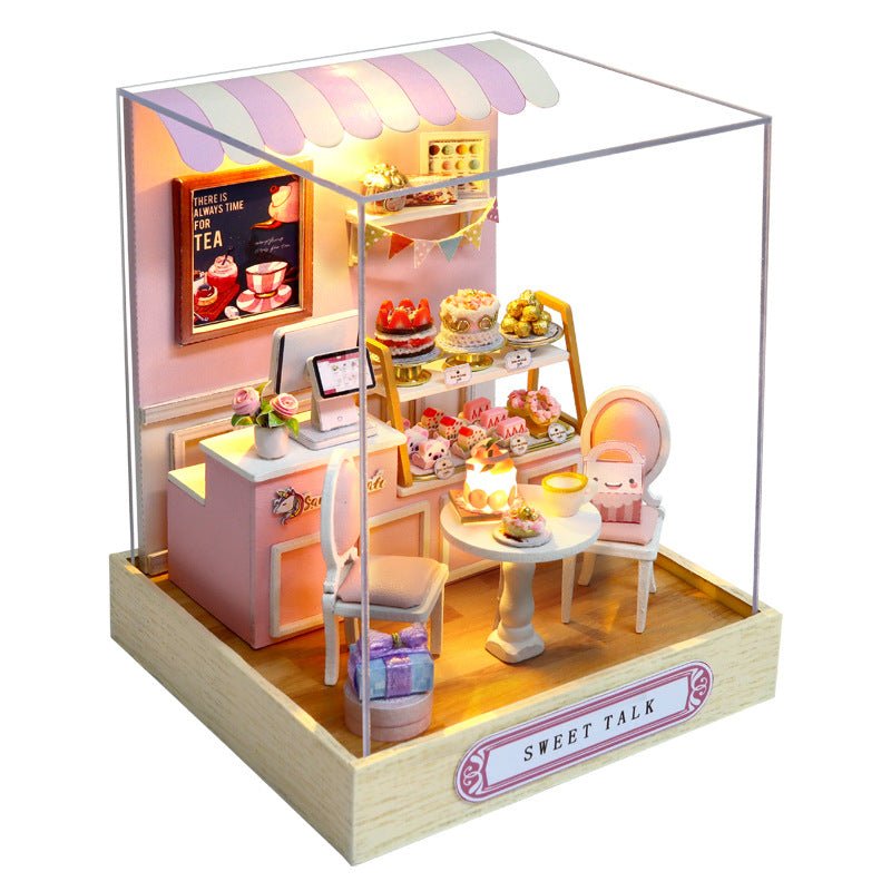 DIY Little House Happy One Pavilion Handmade Assembly Model Toy