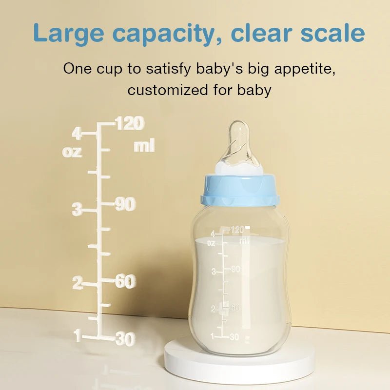 Dr.isla 150/240ML Baby PP Bottle Wide Mouth Newborn Baby Bottle with Handle Baby Milk Bottle Newborn Pattern Baby Cup BPA Free