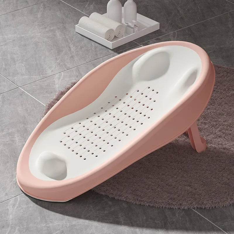 Foldable Baby Bath Seat - Non - Slip PP Shower Net Support, Ergonomic Backrest Design, Easy - Clean Christmas Gift for Toddlers - Baby Store