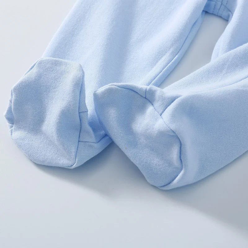 Lawadka 0-12M Cotton Newborn Baby Boy Girl Pants Solid Wrap Foot Long Trousers Casual Baby Leggings For Girls Boys Spring Autumn