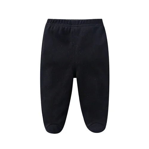 Lawadka 0-12M Cotton Newborn Baby Boy Girl Pants Solid Wrap Foot Long Trousers Casual Baby Leggings For Girls Boys Spring Autumn