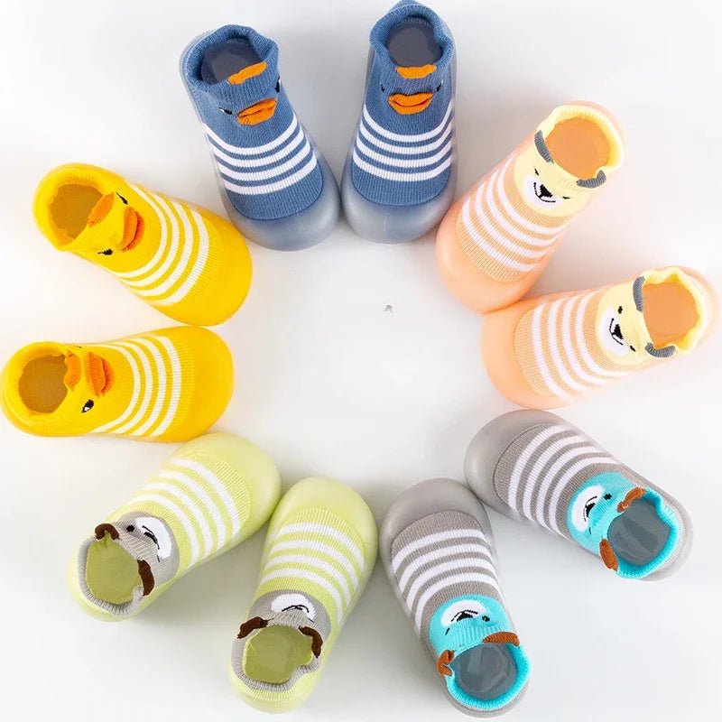 Little Yellow Duck Infant Walking Shoes Spring and Autumn Soft Sole Baby Shoes Non slip Preschool Floor Indoor Socks and Shoes - Baby Store