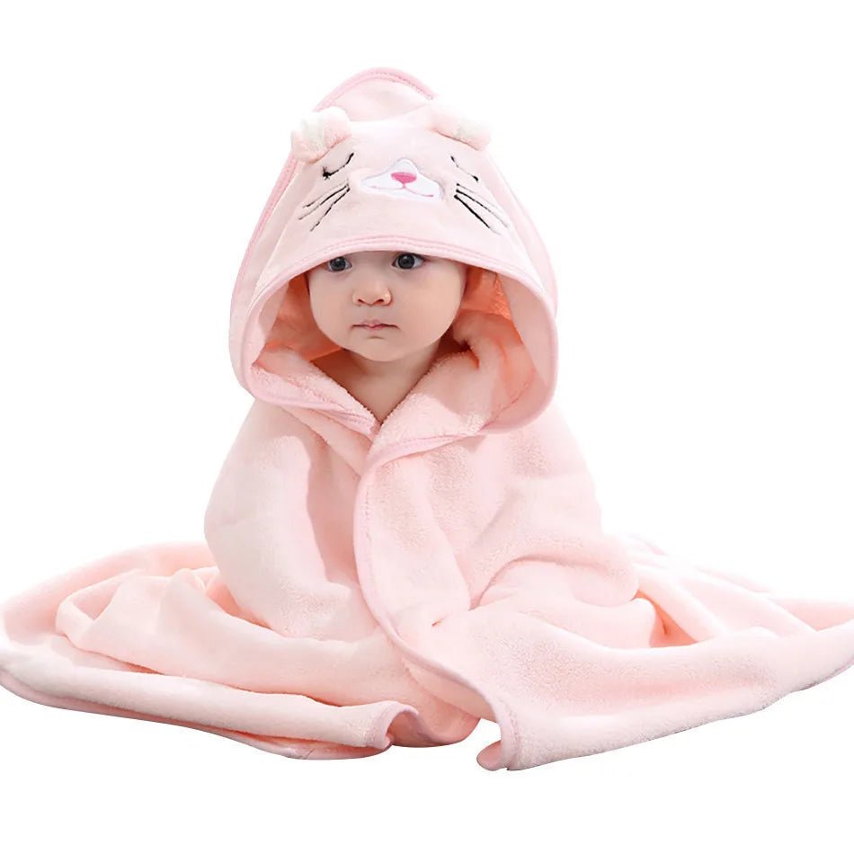 Newborn Baby Bath Towel Strong Water Absorption Swaddle Average Size Baby Blanket Air Conditioning Quilt Warmth - Baby Store