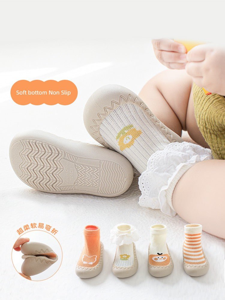Newborn Spring and Autumn Indoor Cool Rubber Sole Room Socks