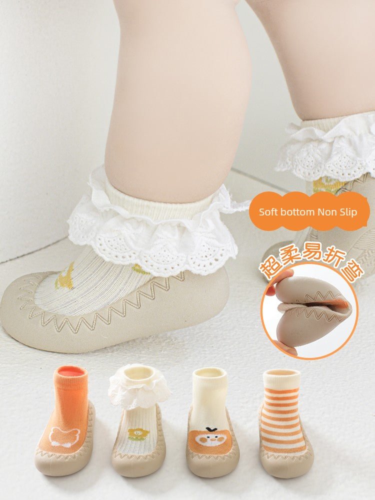 Newborn Spring and Autumn Indoor Cool Rubber Sole Room Socks - Baby Store