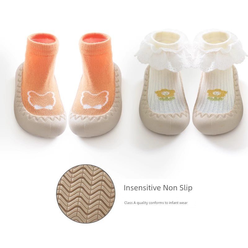 Newborn Spring and Autumn Indoor Cool Rubber Sole Room Socks - Baby Store