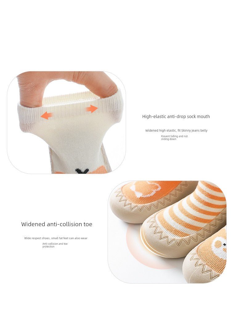 Newborn Spring and Autumn Indoor Cool Rubber Sole Room Socks