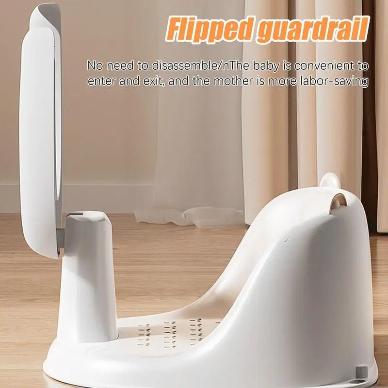 Non-Slip Bath Seat Baby Sit Up Toddler Bathing Chair with Spin Toys for 1-3 Years Old Play and Relaxation Indoor Bathroom Pool