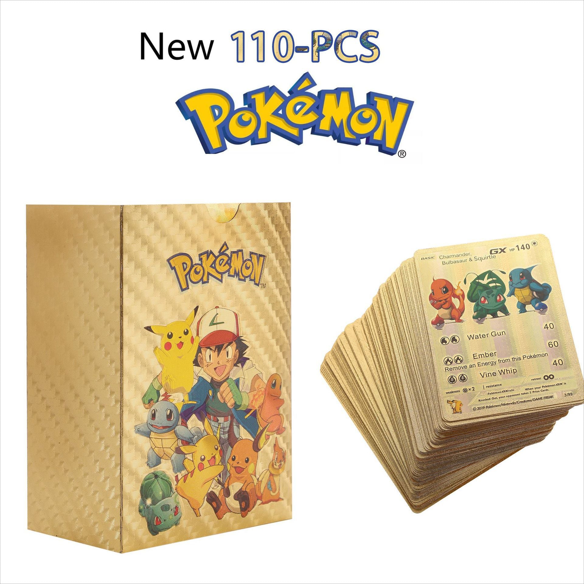 Pok é mon Gold Foil Card Pok é mon Pet Elf Collection Card Battle Card - Baby Store