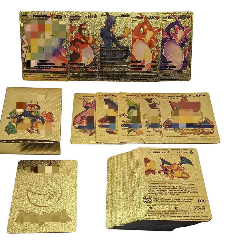 Pok é mon Gold Foil Card Pok é mon Pet Elf Collection Card Battle Card - Baby Store
