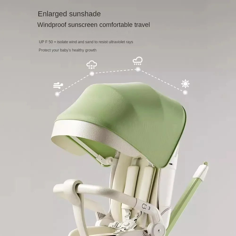 Portable baby travel Stroller Children's Lightweight  Foldable baby stroller High Landscape Baby Carriage 360° Rotatable Seat