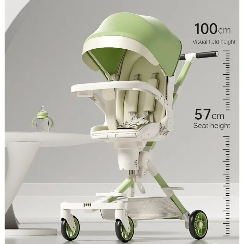 Portable baby travel Stroller Children's Lightweight  Foldable baby stroller High Landscape Baby Carriage 360° Rotatable Seat