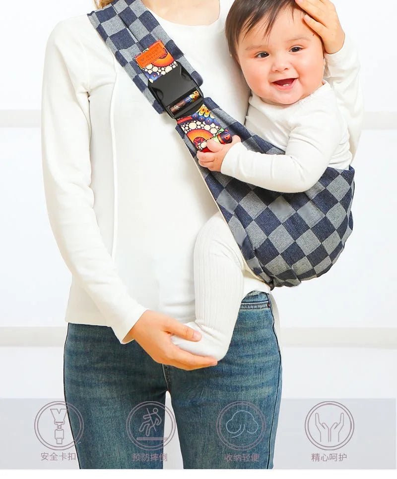 Portable Infant Backpack Baby Carriers Wrap Sling Leopard Pattern Baby Carrier Newborn Kangaroo Bag Bebe Going Out Waist Stool - Baby Store