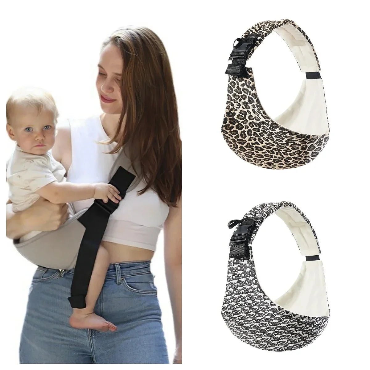 Portable Infant Backpack Baby Carriers Wrap Sling Leopard Pattern Baby Carrier Newborn Kangaroo Bag Bebe Going Out Waist Stool