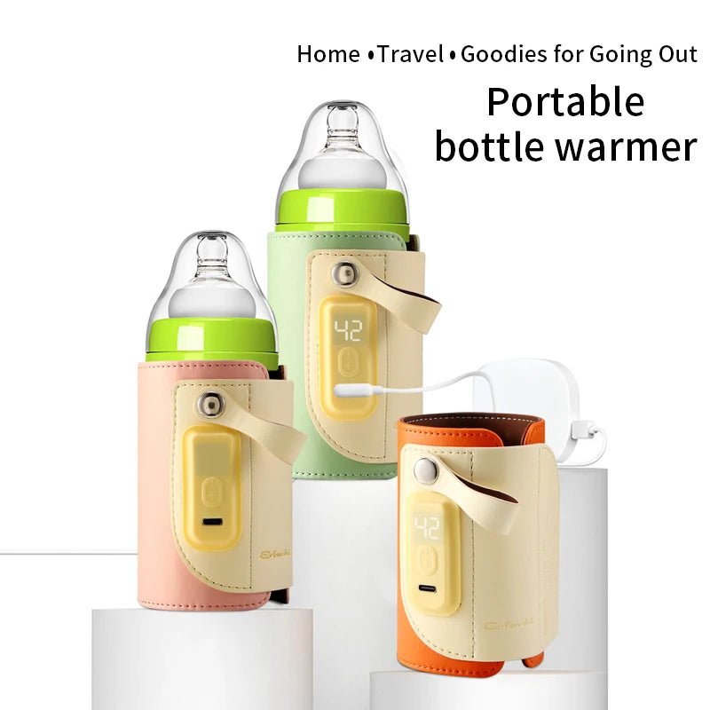 Portable Smart Milk Heat Keeper Milk Bottle Warmer Fast Baby Food Heater with USB Plug for Outdoor Car Travel