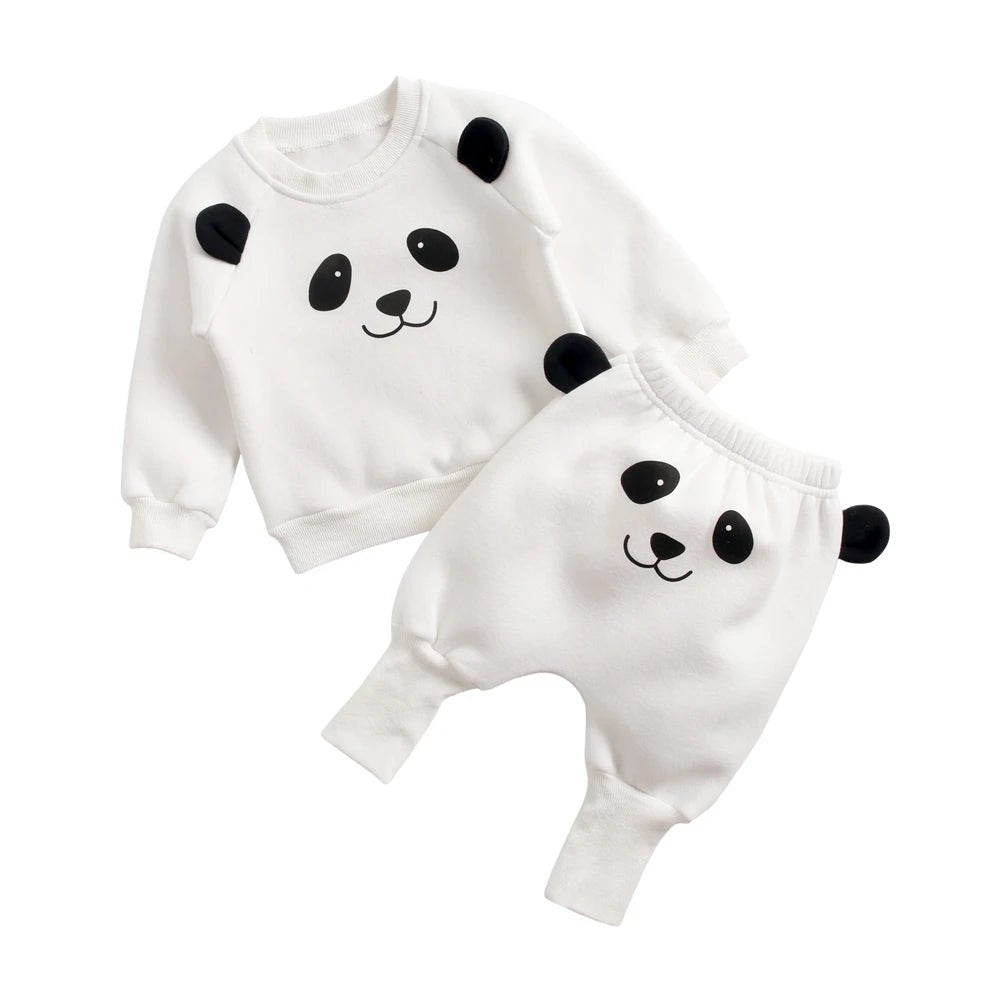Sanlutoz Warm Winter Baby Clothing Sets Cotton Long Sleeve Tops + Long Pants 2pcs Fashion Cute Animal