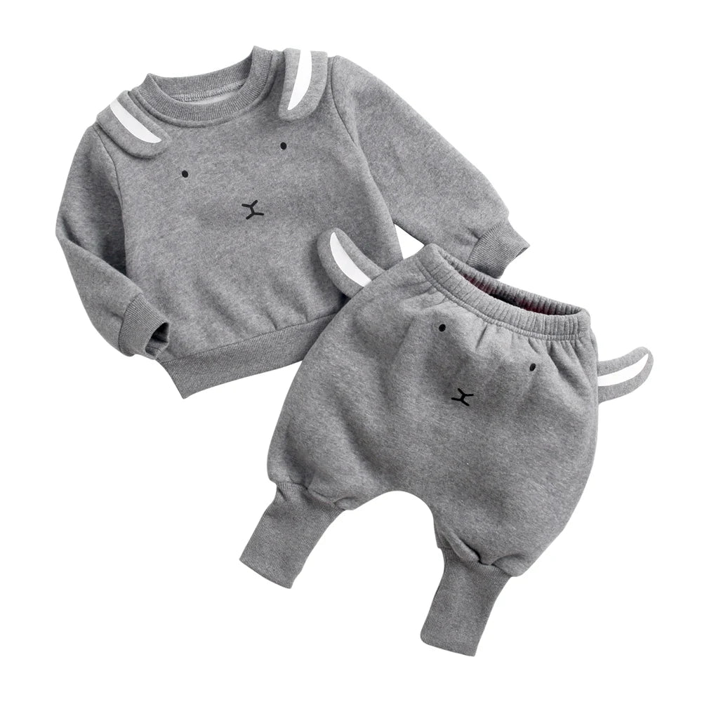 Sanlutoz Warm Winter Baby Clothing Sets Cotton Long Sleeve Tops + Long Pants 2pcs Fashion Cute Animal - Baby Store