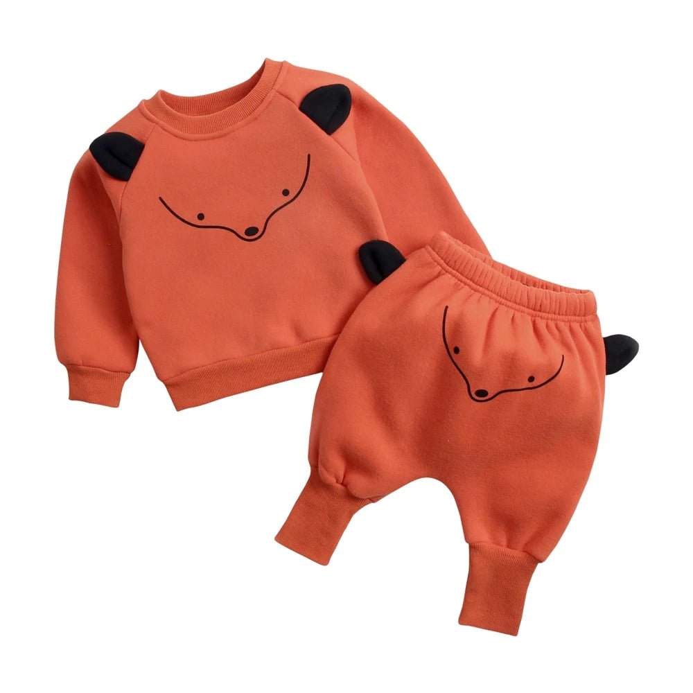 Sanlutoz Warm Winter Baby Clothing Sets Cotton Long Sleeve Tops + Long Pants 2pcs Fashion Cute Animal