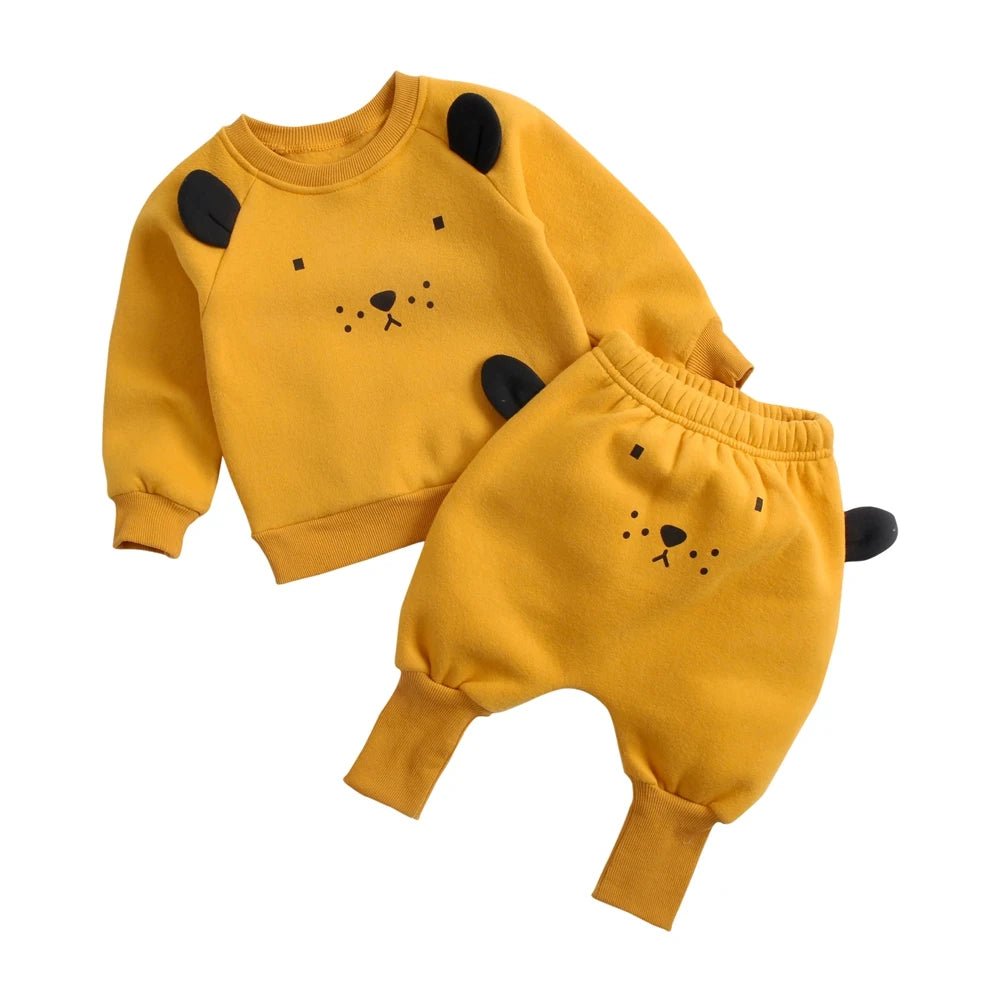 Sanlutoz Warm Winter Baby Clothing Sets Cotton Long Sleeve Tops + Long Pants 2pcs Fashion Cute Animal