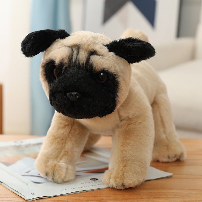 Simulation dog Maltese plush toy Bichon Frise doll Labrador Tibetan Mastiff birthday gift
