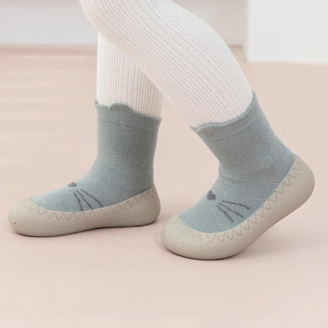 Spring Autumn Toddler Baby Socks Shoes 6M-3Y Kids' Anti-Slip Cartoon Floor Shoes Rubber Sole Pre Walkers Lightweight Sneakers