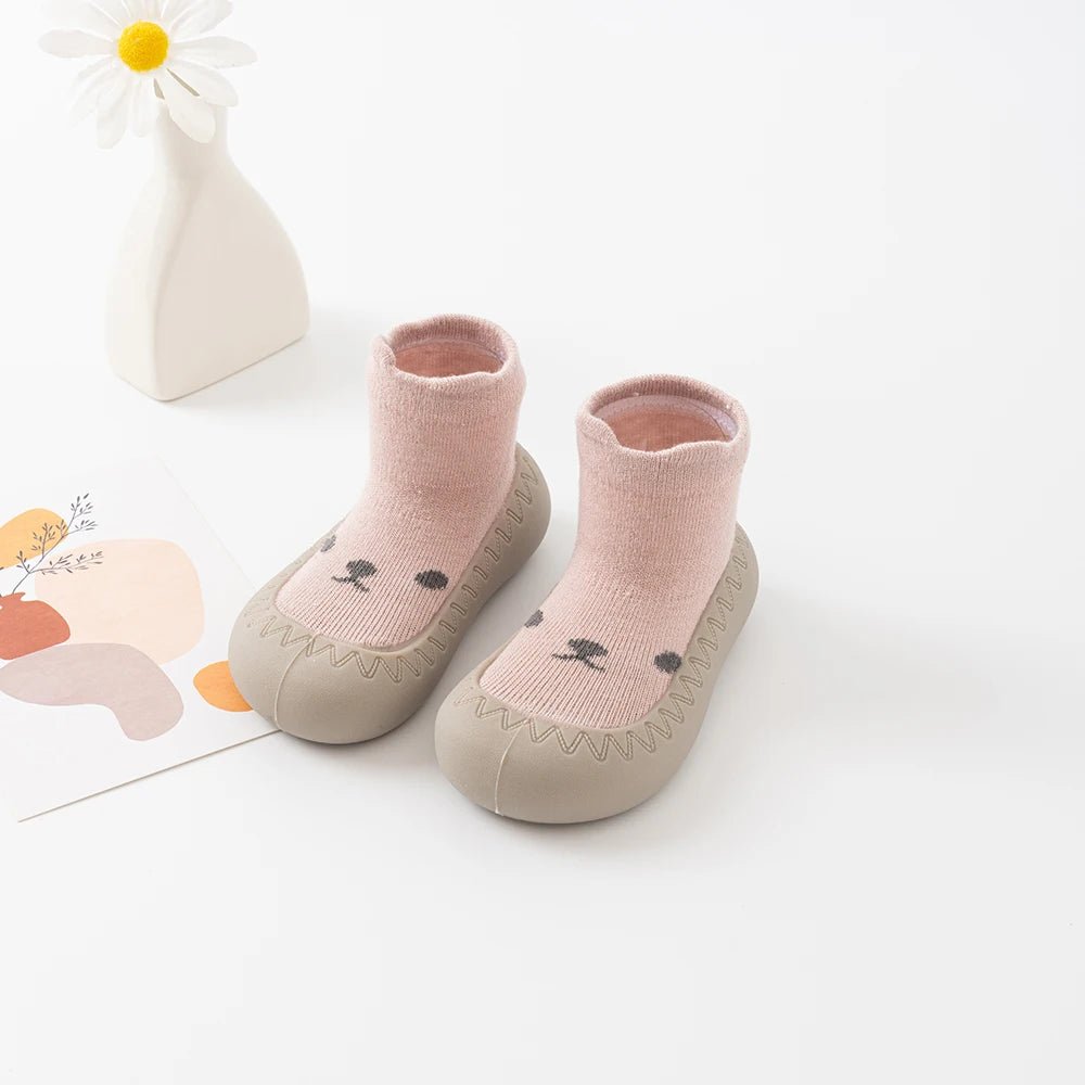 Spring Autumn Toddler Baby Socks Shoes 6M-3Y Kids' Anti-Slip Cartoon Floor Shoes Rubber Sole Pre Walkers Lightweight Sneakers
