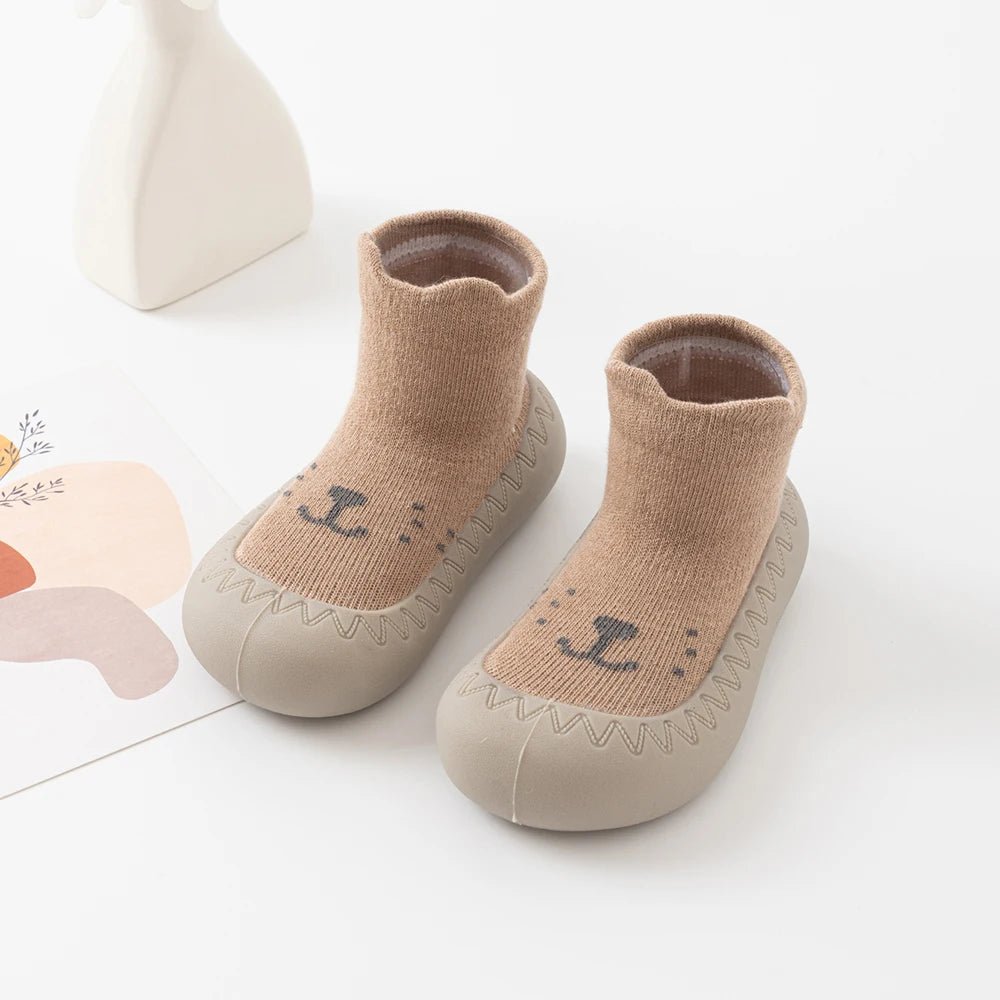 Spring Autumn Toddler Baby Socks Shoes 6M-3Y Kids' Anti-Slip Cartoon Floor Shoes Rubber Sole Pre Walkers Lightweight Sneakers