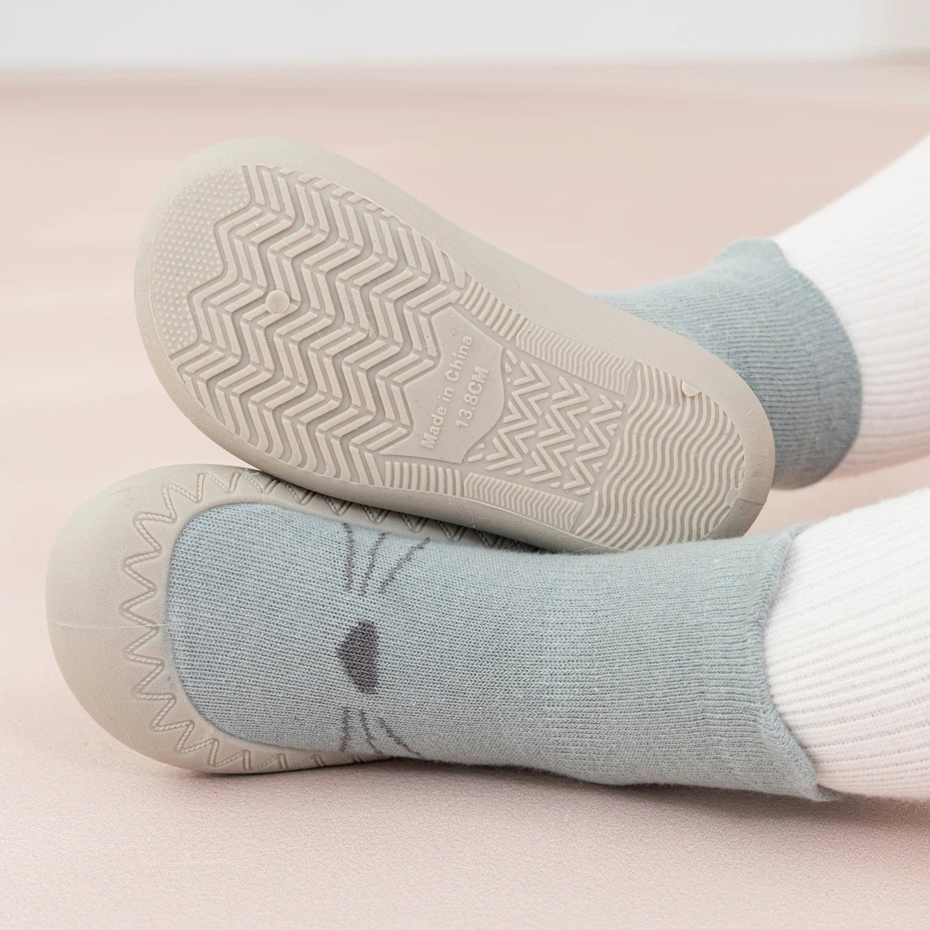 Spring Autumn Toddler Baby Socks Shoes 6M-3Y Kids' Anti-Slip Cartoon Floor Shoes Rubber Sole Pre Walkers Lightweight Sneakers