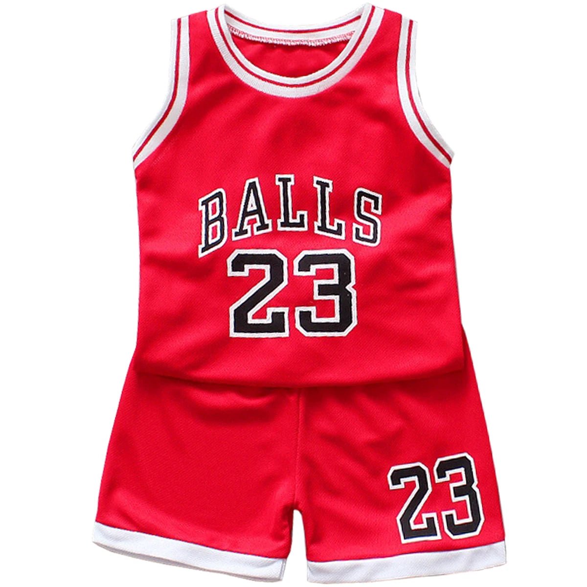 Summer Children's Clothes Set Kids Sports Basketball Clothes Baby Sleeveless Tops+Shorts 2PCS/Suit Baby Boys Girls Clothes Set - Baby Store