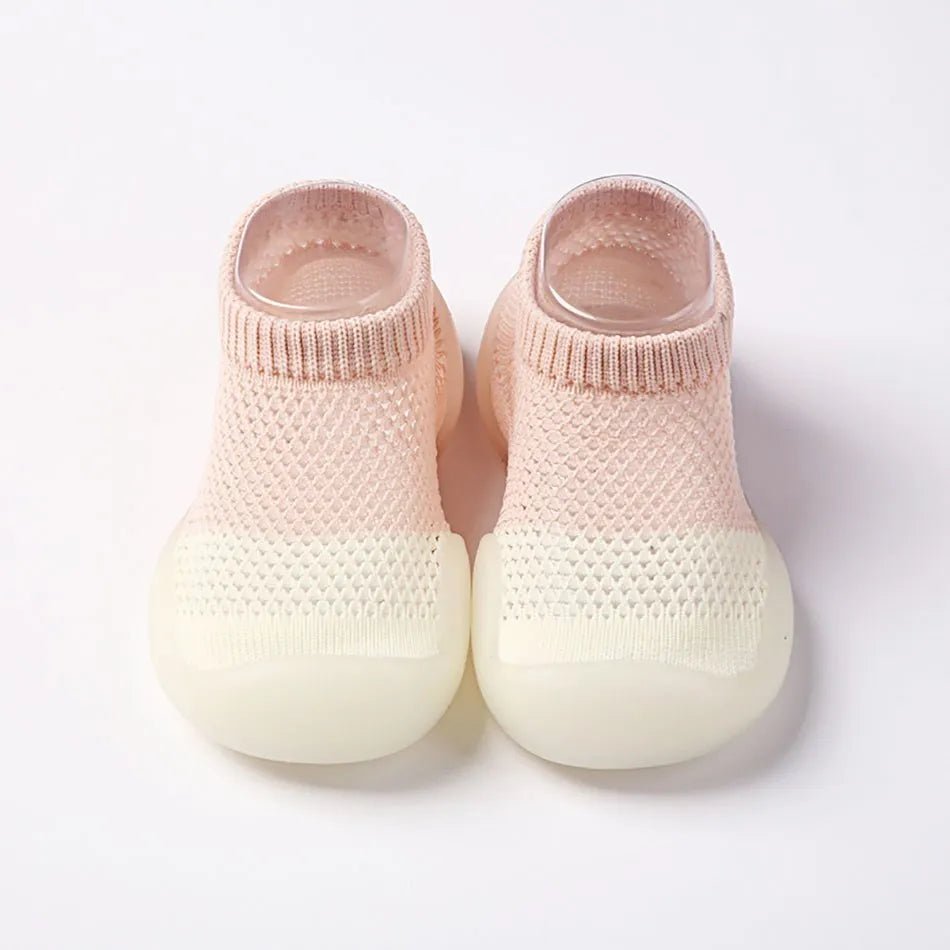 Toddler shoes breathable baby summer children soft bottom non-slip floor shoes and socks ice silk shoes socks thin mesh shoes