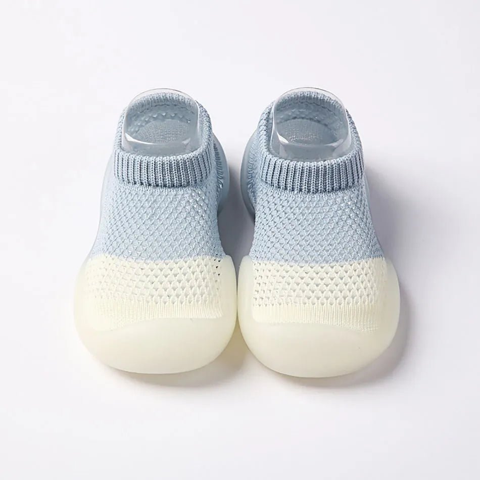 Toddler shoes breathable baby summer children soft bottom non - slip floor shoes and socks ice silk shoes socks thin mesh shoes - Baby Store