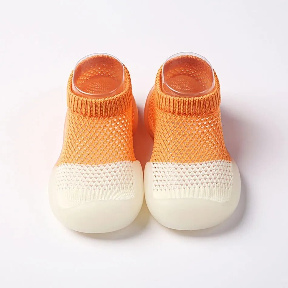 Toddler shoes breathable baby summer children soft bottom non-slip floor shoes and socks ice silk shoes socks thin mesh shoes